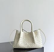 Fortok Bottega Veneta Pinacoteca tote bag in Cream 24*15*12cm  - 1
