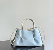 Fortok Bottega Veneta Pinacoteca tote bag in Cream 24*15*12cm  - 6