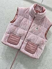 Fortok Moncler Arques down vest in pink  - 6