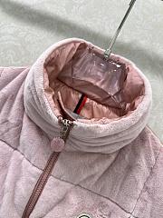Fortok Moncler Arques down vest in pink  - 3