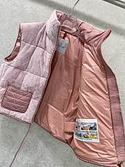 Fortok Moncler Arques down vest in pink  - 2