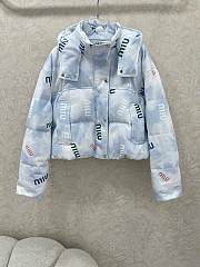 Fortok Miu Miu cropped puffer jacket Sky Blue - 1