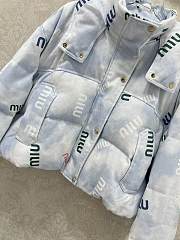 Fortok Miu Miu cropped puffer jacket Sky Blue - 6
