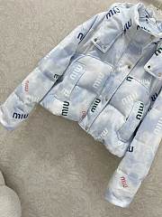 Fortok Miu Miu cropped puffer jacket Sky Blue - 5