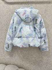 Fortok Miu Miu cropped puffer jacket Sky Blue - 4