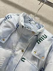 Fortok Miu Miu cropped puffer jacket Sky Blue - 3