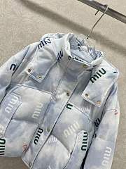Fortok Miu Miu cropped puffer jacket Sky Blue - 2