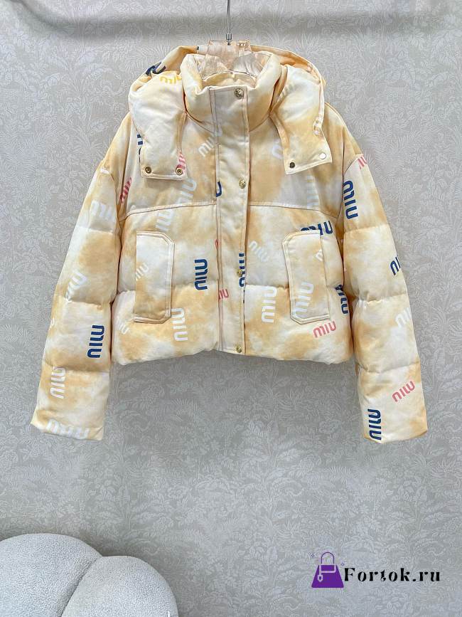 Fortok Miu Miu cropped puffer jacket Yellow - 1