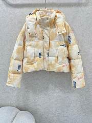 Fortok Miu Miu cropped puffer jacket Yellow - 1