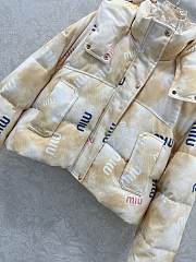 Fortok Miu Miu cropped puffer jacket Yellow - 2