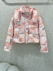 Fortok Miu Miu cropped puffer jacket Pink - 1