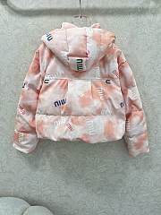 Fortok Miu Miu cropped puffer jacket Pink - 6
