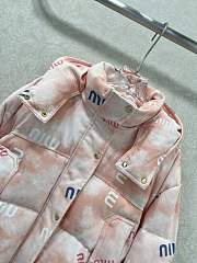 Fortok Miu Miu cropped puffer jacket Pink - 4