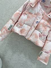 Fortok Miu Miu cropped puffer jacket Pink - 3