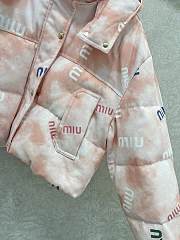 Fortok Miu Miu cropped puffer jacket Pink - 2