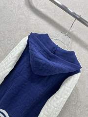 Fortok Fendi men's hooded jacket in blue and white - 5