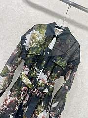 Fortok Zimmermann floral cotton sateen shirt dress Black - 2