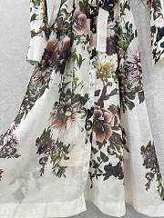 Fortok Zimmermann floral cotton sateen shirt dress White - 6