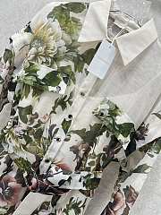 Fortok Zimmermann floral cotton sateen shirt dress White - 2