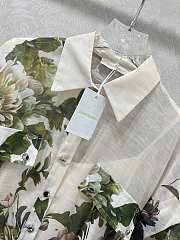 Fortok Zimmermann floral cotton sateen shirt dress White - 3