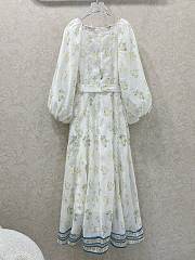 Fortok Zimmermann August belted floral-print linen midi dress - 4