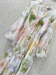Zimmermann August belted floral-print linen maxi dress - 5