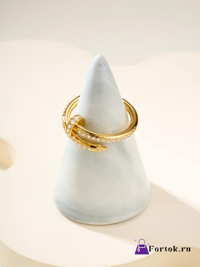 Fortok Cartier Juste un Clou Ring With Diamonds in Gold - 1