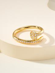 Fortok Cartier Juste un Clou Ring With Diamonds in Gold - 4