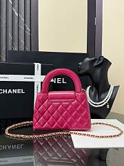 Fortok Chanel Mini Kelly Hot Pink 13x19x7cm - 6