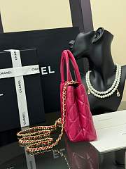 Fortok Chanel Mini Kelly Hot Pink 13x19x7cm - 5