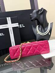 Fortok Chanel Mini Kelly Hot Pink 13x19x7cm - 4