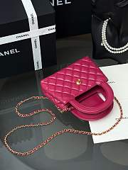 Fortok Chanel Mini Kelly Hot Pink 13x19x7cm - 3