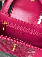 Fortok Chanel Mini Kelly Hot Pink 13x19x7cm - 2