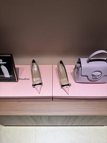 Fortok Valentino Pointed Heels Pink 