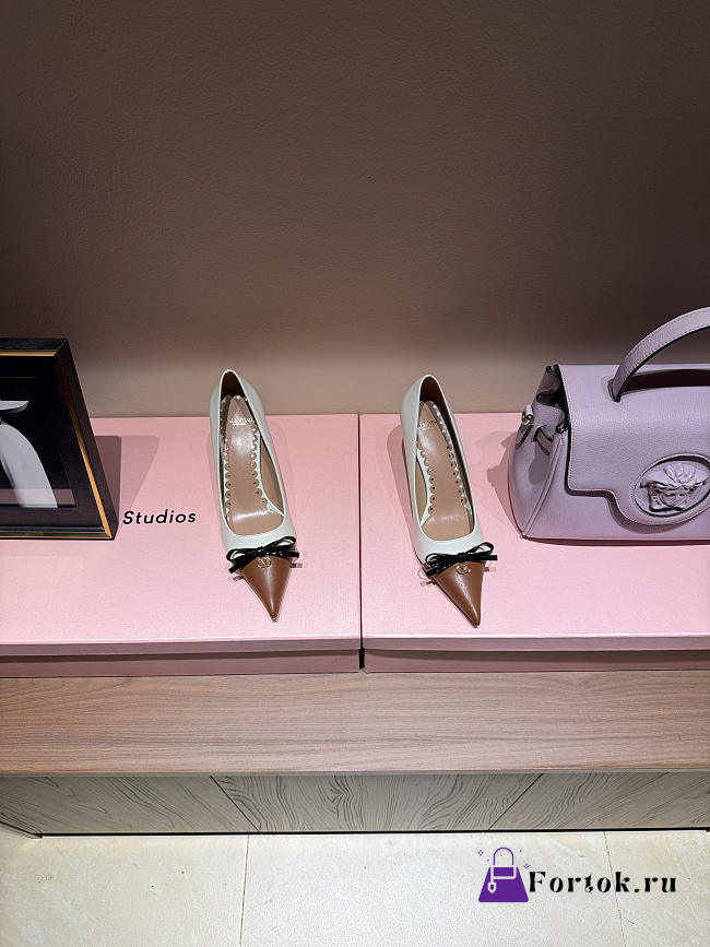 Fortok Valentino Pointed Heels White - 1