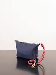 Fortok Miu Miu navy blue gabardine pouch 18.5*14*10cm - 6