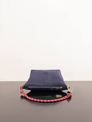 Fortok Miu Miu navy blue gabardine pouch 18.5*14*10cm - 5