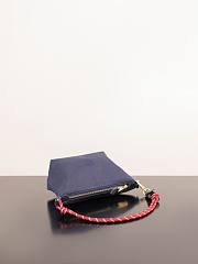 Fortok Miu Miu navy blue gabardine pouch 18.5*14*10cm - 4