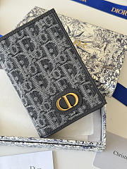 Fortok Christian Dior 30 Montaigne Passport Holder in Black 10 x 13.3cm - 3