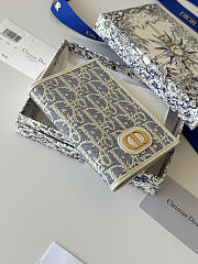 Fortok Christian Dior 30 Montaigne Passport Holder in light blue 10 x 13.3cm - 2