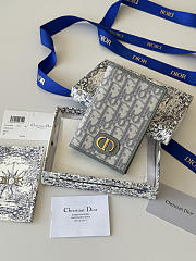 Fortok Christian Dior 30 Montaigne Passport Holder in Grey 10 x 13.3cm - 1