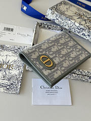Fortok Christian Dior 30 Montaigne Passport Holder in Grey 10 x 13.3cm - 5