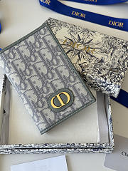 Fortok Christian Dior 30 Montaigne Passport Holder in Grey 10 x 13.3cm - 4
