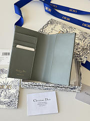 Fortok Christian Dior 30 Montaigne Passport Holder in Grey 10 x 13.3cm - 3