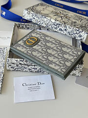 Fortok Christian Dior 30 Montaigne Passport Holder in Grey 10 x 13.3cm - 2