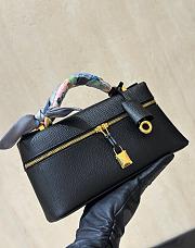 Fortok Loro Piana Extra Bag L23 Black 23/8/13cm - 2
