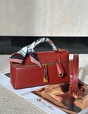 Fortok Loro Piana Extra Bag L23 Burnt Red 23/8/13cm - 4