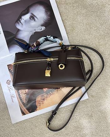 Fortok Loro Piana Extra Bag L23 Espresso 23/8/13cm