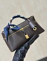 Fortok Loro Piana Extra Bag L23 Espresso 23/8/13cm - 2