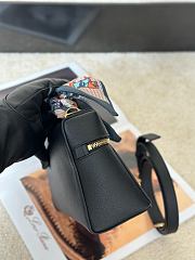 Fortok Loro Piana Extra Bag L23 Black Leather 23/8/13cm - 4